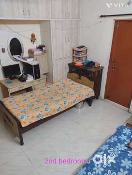 Ready to move(fully furnished) 2 BHK with 2 extra rooms flat for sale