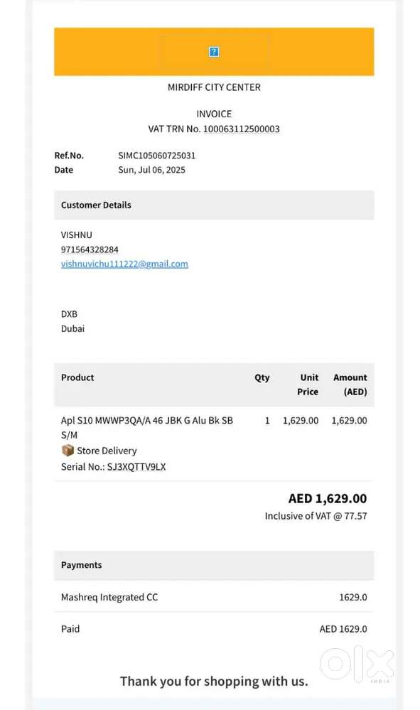 Apple watch series 10 46MM
