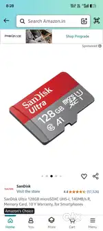SanDisk Memory card 128gb