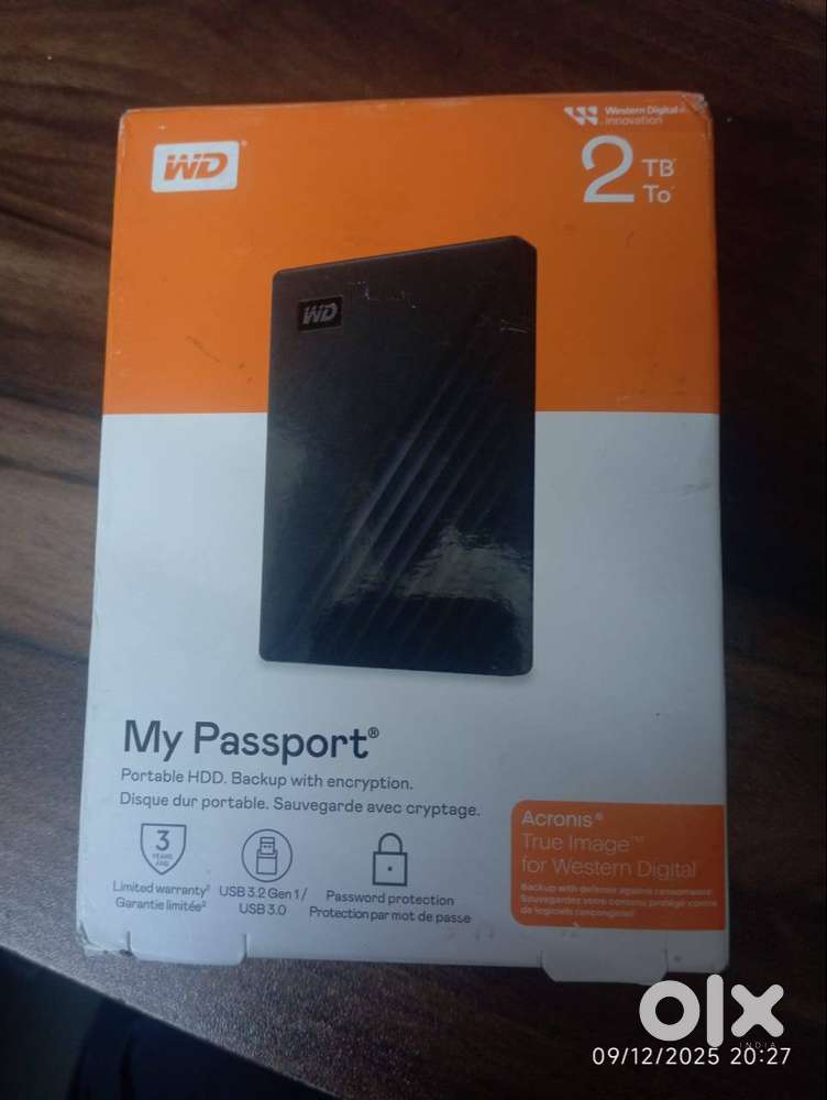 Western Digital WD 2TB My Passport Portable Hard Disk Drive