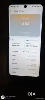 Realme12 5g h 8/128 new condition me h 1saal hua h