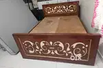 King size teak wood cot and mattress