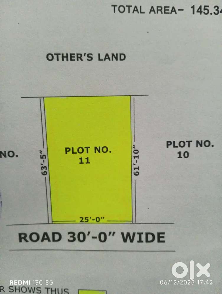 Land 174 squre guz in Bagru