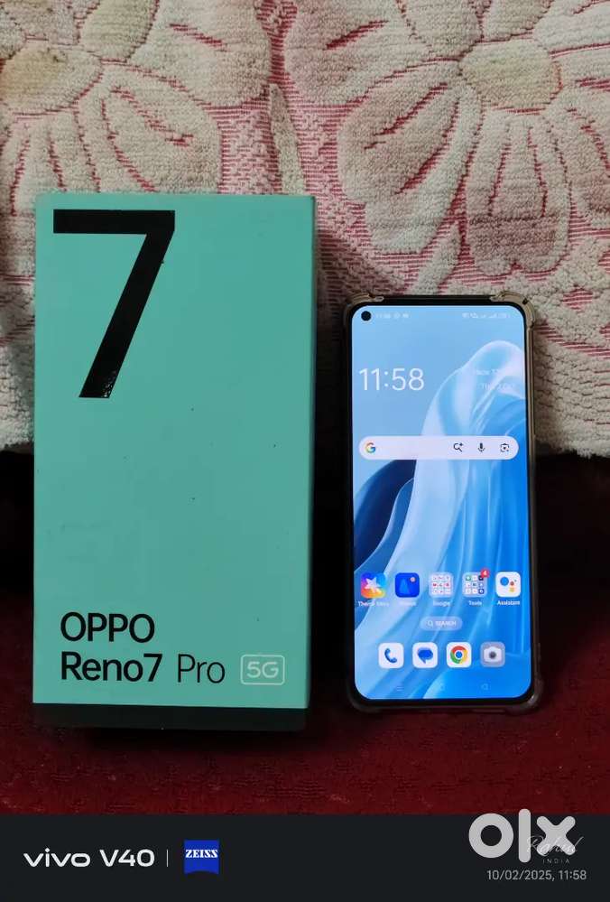 Oppo Reno7pro 12gb256gb variant black colour