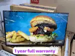 43inch smart Android Google play led tv 1 year  warranty