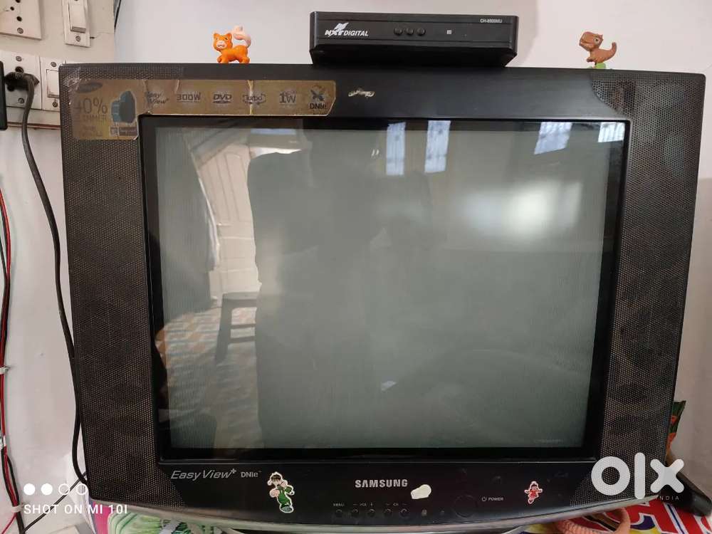 Samsung company branded television (T.V.)