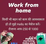 Ghar se work krke paise kmae only female