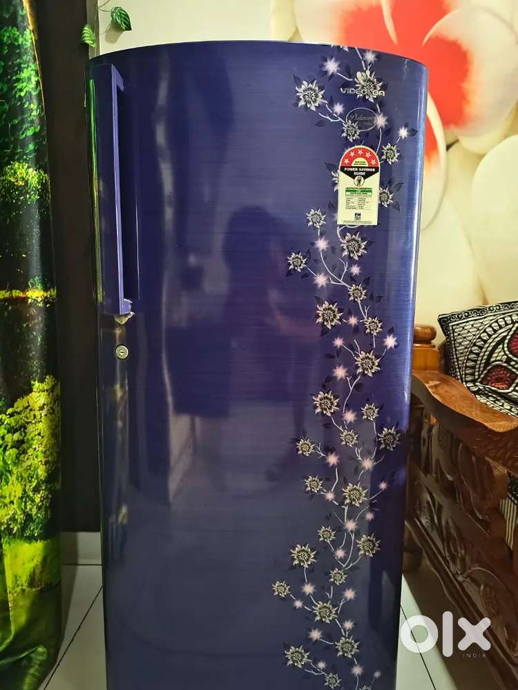 Videocon 190L 5-Star Single Door Refrigerator - Purple Flower (2017)