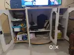 TV table with three compartment and four doors