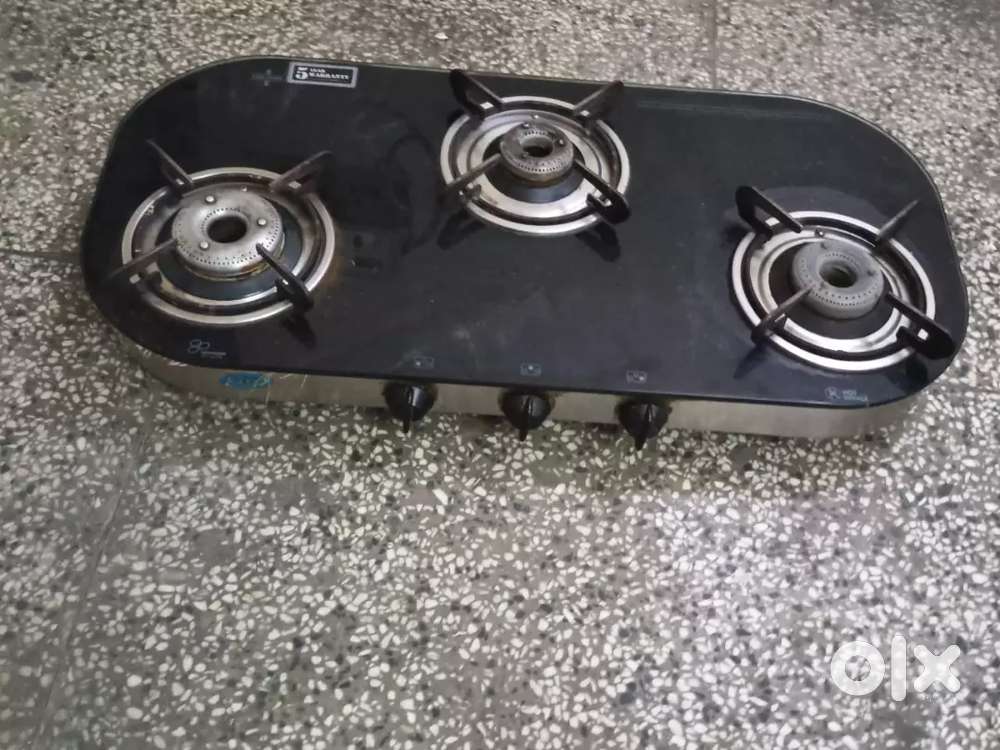 Glen chullha glass top manual 3 burner