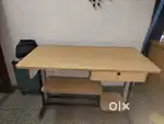 Sturdy Computer Table with Storage + Free Foldable Study Table