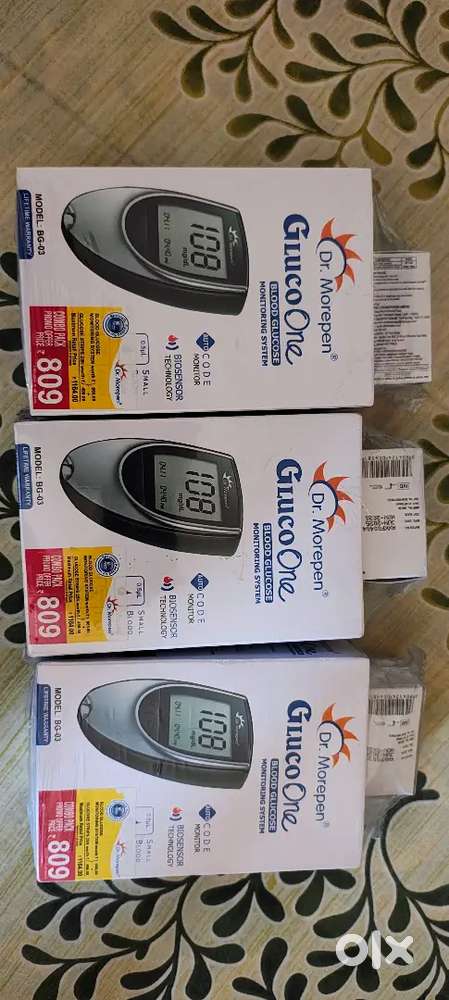 Buy 3 Dr morepen gluco one Blood Glucose monitor