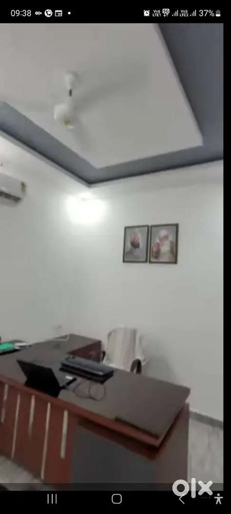 Office for sale Full wooden work Kitchen and washroom