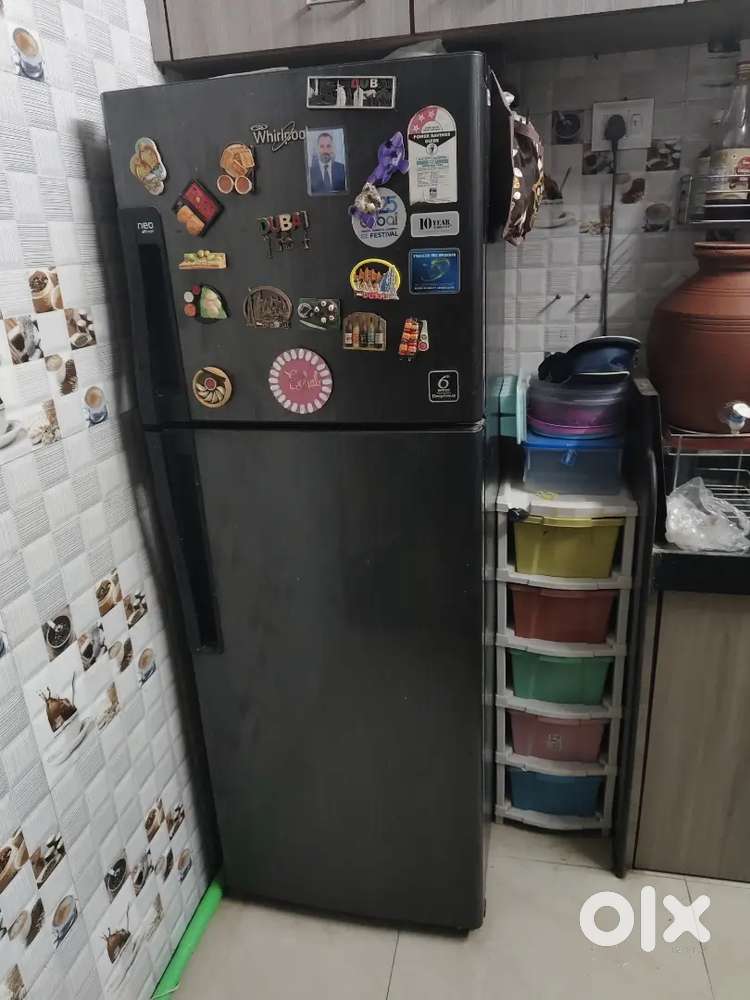 Almost new fridge to sell double door 265 L