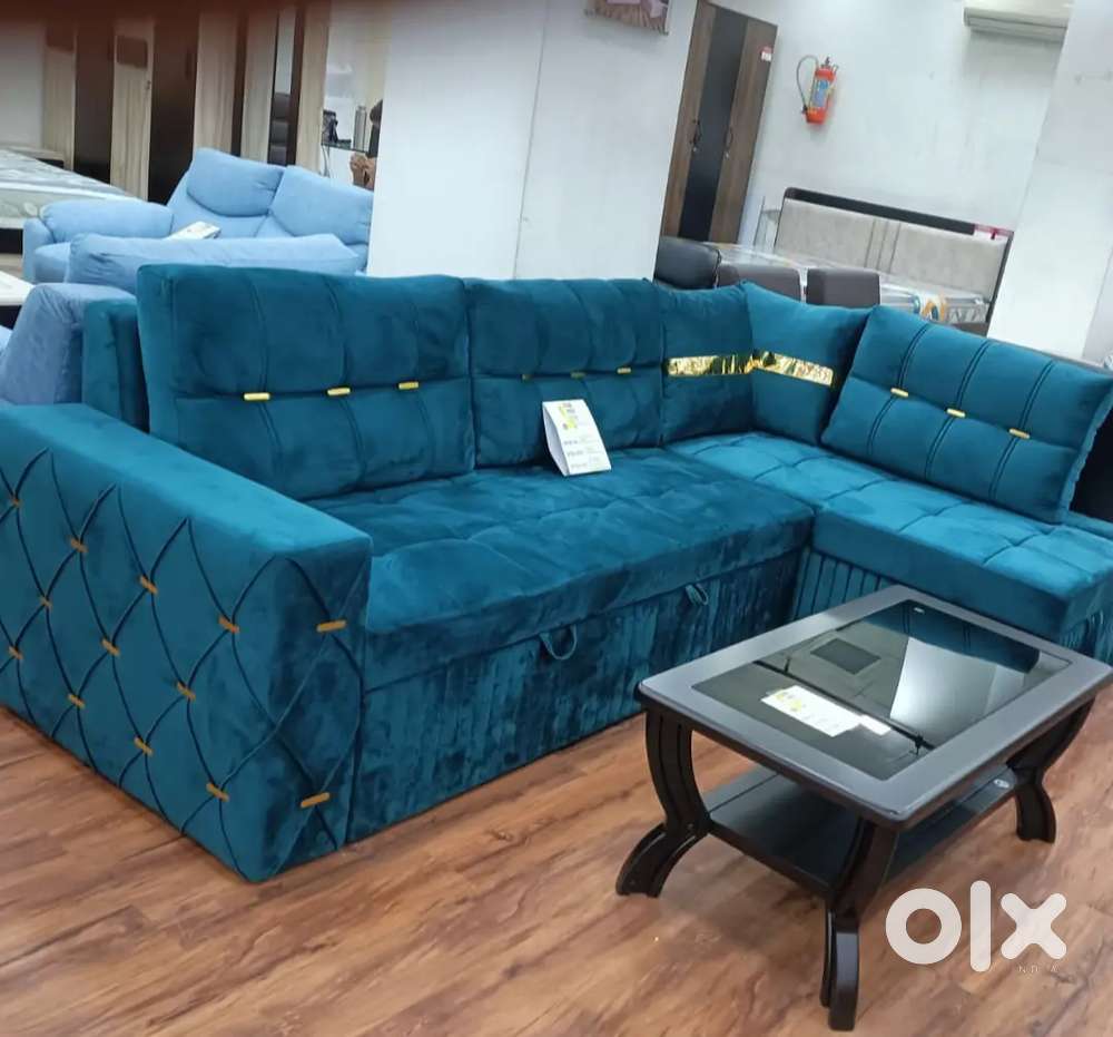 New brand l sofa cum bed luxury design