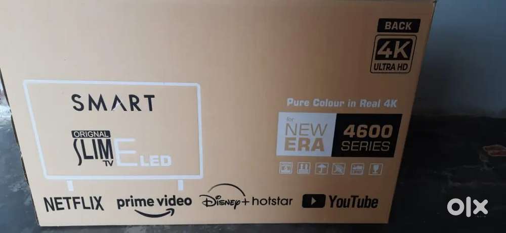 43,, INCH 4K LED TV one year warranty