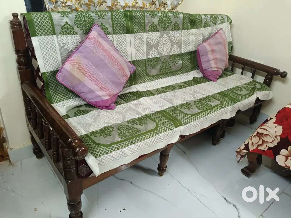 Teak wood sofa