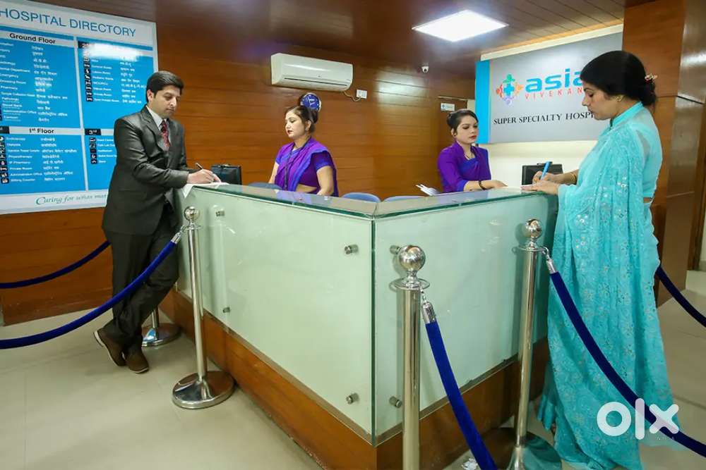 APPLY FOR HOSPITAL RECEPTIONIST JOB IN LUCKNOW LOCATION !!
