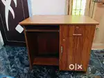 Dual-Purpose Wooden Billing & Computer Table – Functional & Stylish