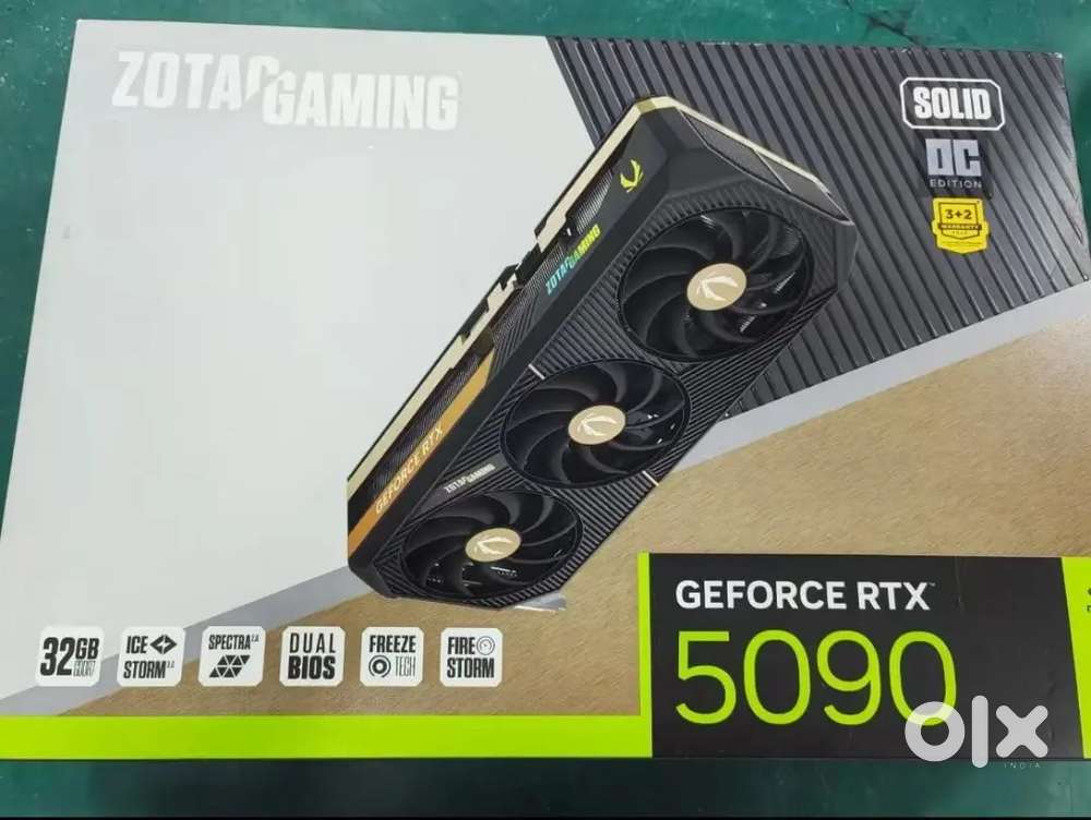 Used Zotac Geforce RTX 5090 Solid 32 GB Graphics card.