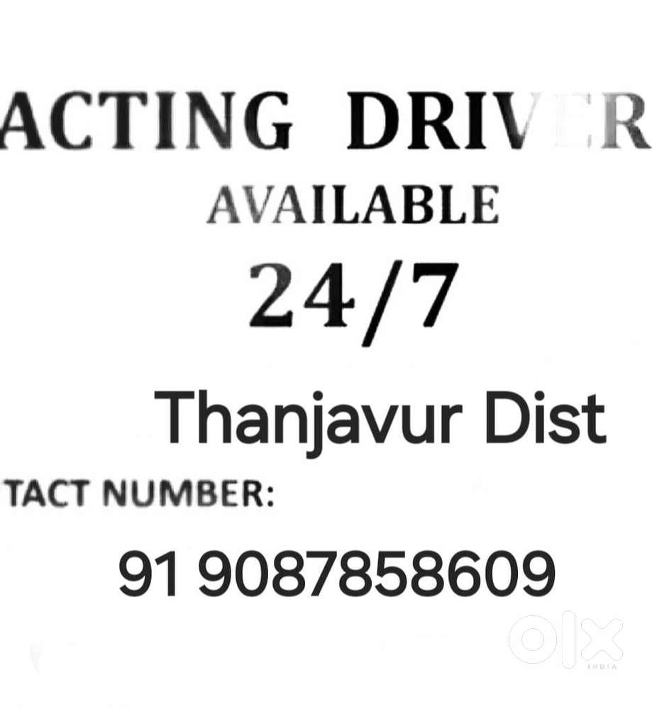 I am acting driver