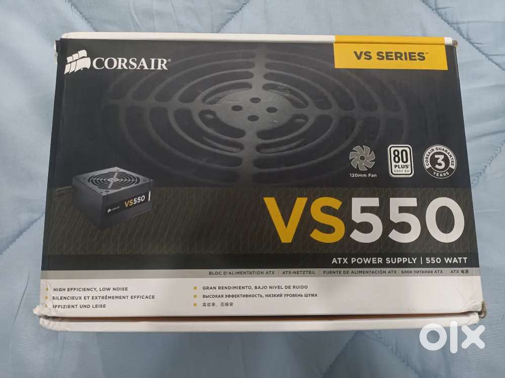 Corsair VS550 550 Watt Power Supply For PC - Working Perfectly
