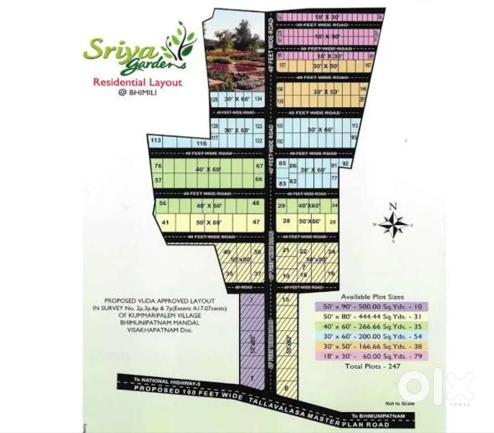 33 Lakhs, Bheemili, Vuda Approval Layout