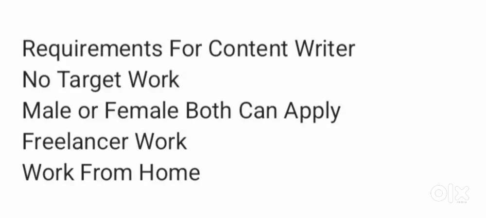 CONTENT WRITER