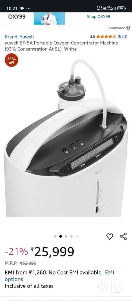 Oxygen Concentrator Machine