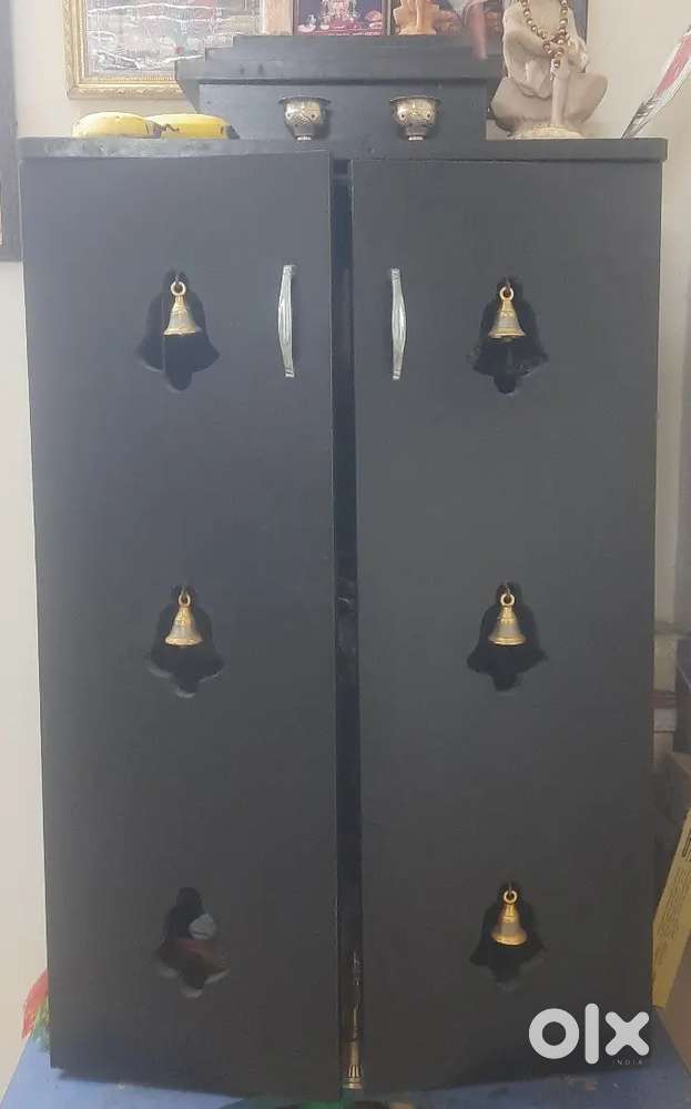 2 Wooden wardrobe + Pooja ghar