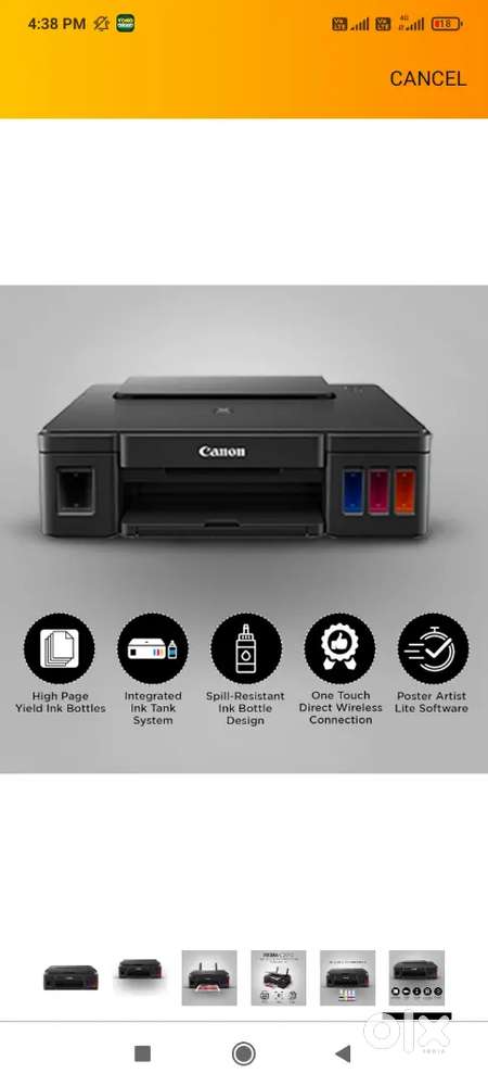 Canon g3010 printer 8 months old no damage nothing brand new