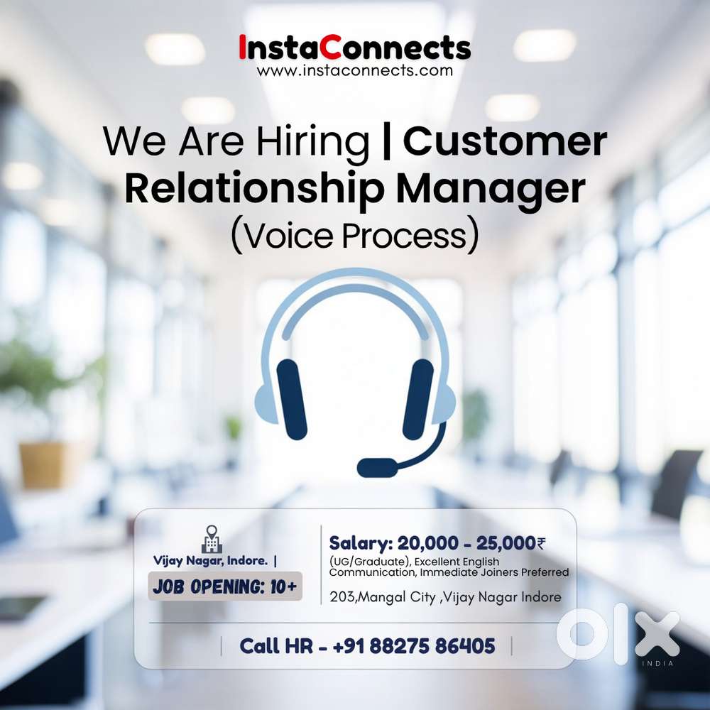 Customer Relationship Manager (Voice Process)