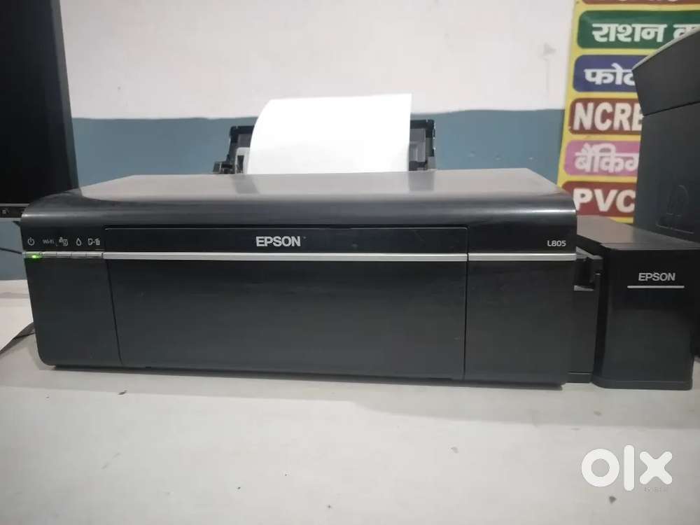 Epson L805 Colour Printer with Double PVC Card  Panel ok condition