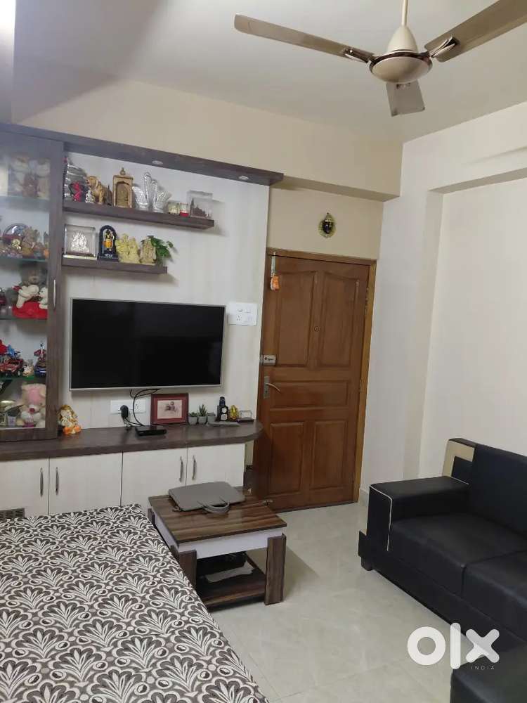 Two bedroom furnished flat, newly occupied with covered parking