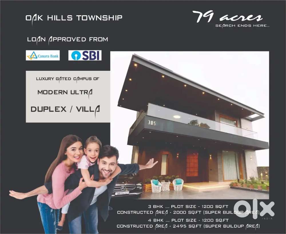 CNT FREE DUPLEX IN JUST 3200/- SQFT IN NEAR AASTHA TWIN CITY.