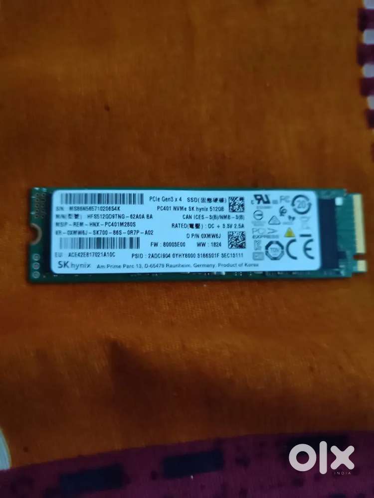 SK Hynix Gaming Gen4 512GB M.2 2280 PCIe NVMe Internal SSD