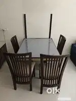 Wall-Mounted Foldable 4-Seater Dining Table