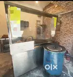 STAINLESS STEEL 304 ROLL COUNTER WITH SINGLE BURNER & TANDOORI BHATTI