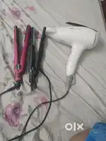Hair dry straightner crimping