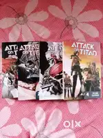 Attack on Titan MANGA Season 1 Part 1 Volume.1-4 (NEW MANGA) Not Used