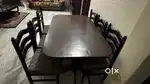 Dinning table with 6 chair in new condition
