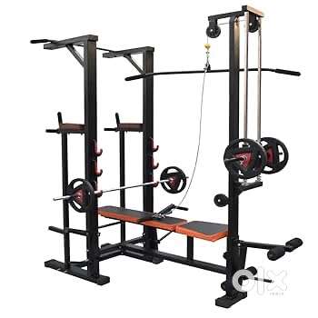 Tower exercise bench with weights 2 year old Hastag Brand