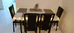 DAINING TABLE WITH MS CHAIR AND MARBLE TOP