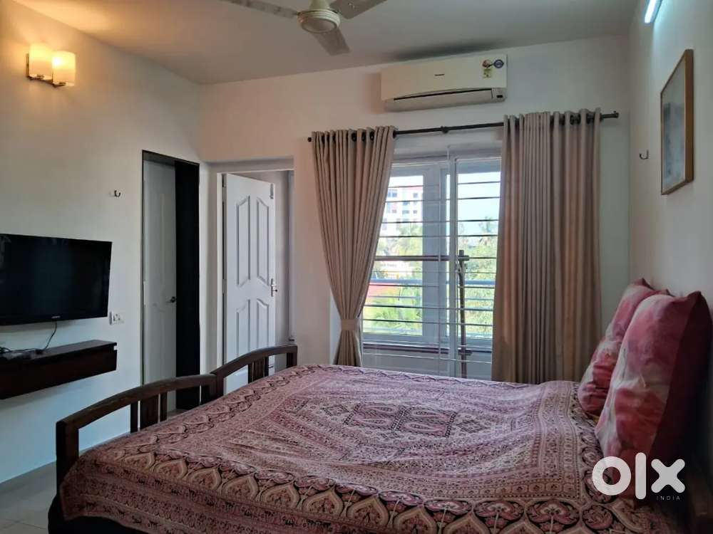 3bhk furnish flat for rent chilimbi near by main road