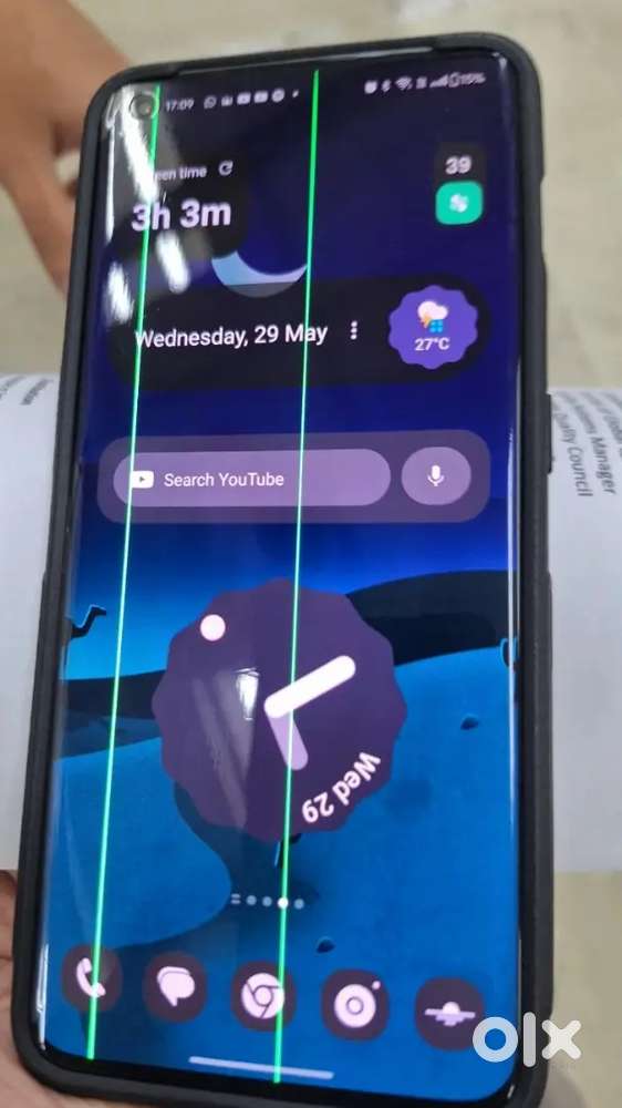 Charging problem back panel crack display 2 lines came