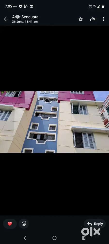 Elegant 2 BHK apartment for sale in peaceful locality in Purbalok,kolk