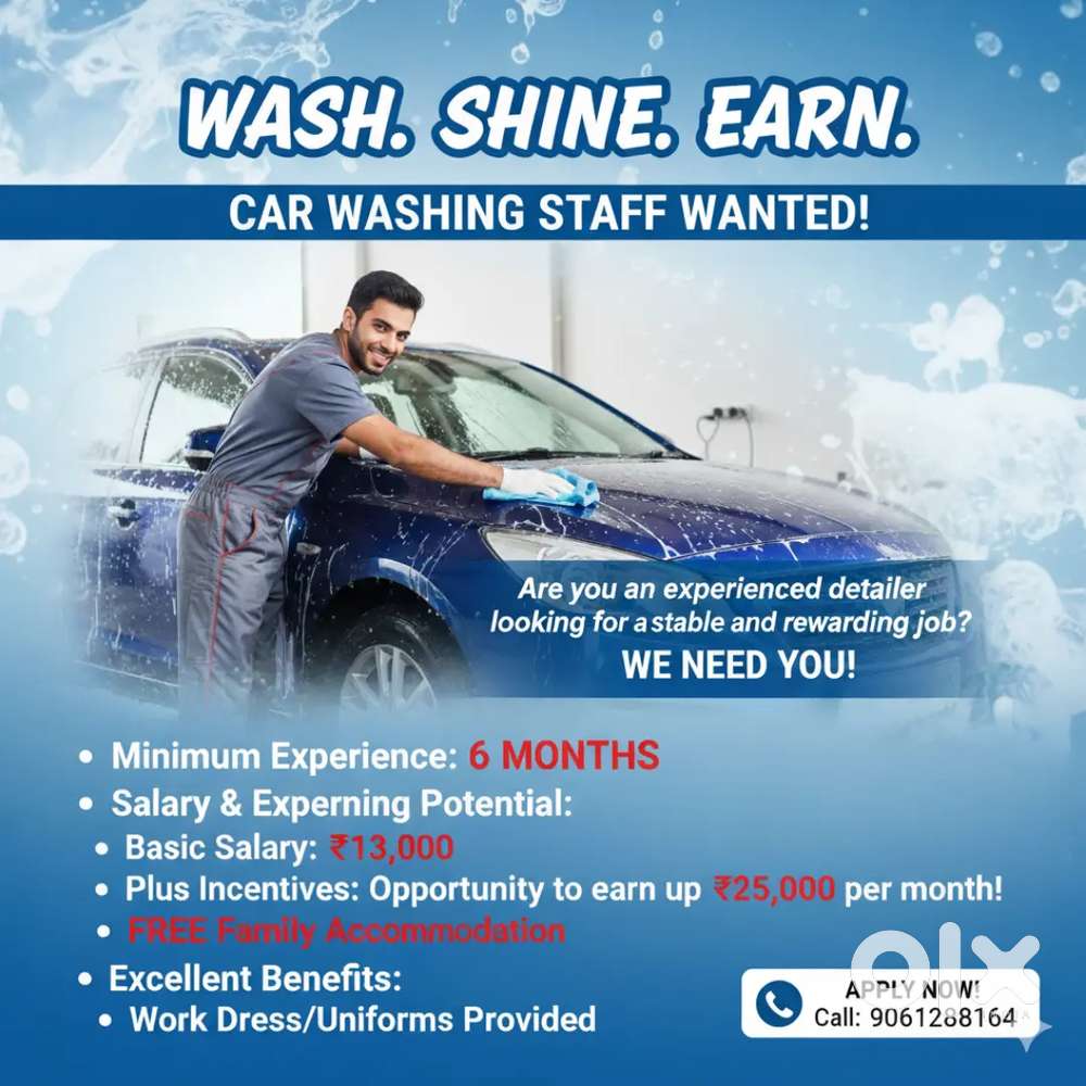 Car Washing staff needed
