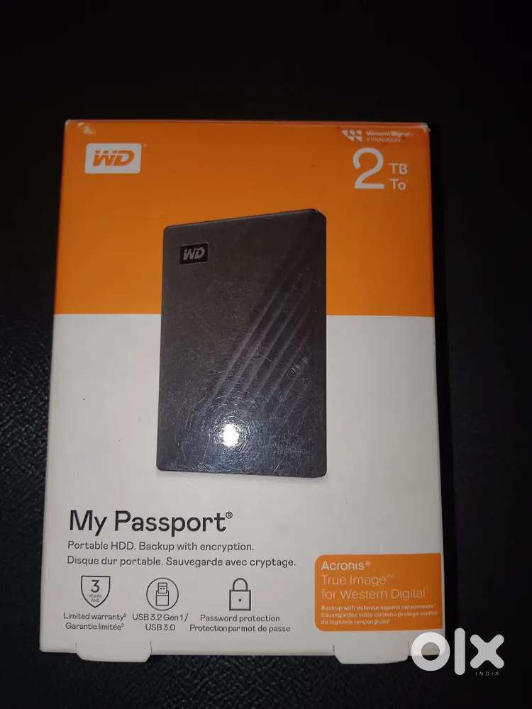 Western Digital WD 2TB My Passport Portable Hard Disk,External HDD