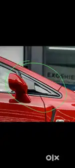 Honda civic front quarter glass trims