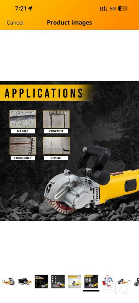 7blade wall cutting machine